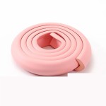 Corners protection strip, length 2 m, tables, baby's room, pink color